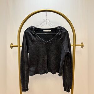 Altar'd State Black Cropped Sweater